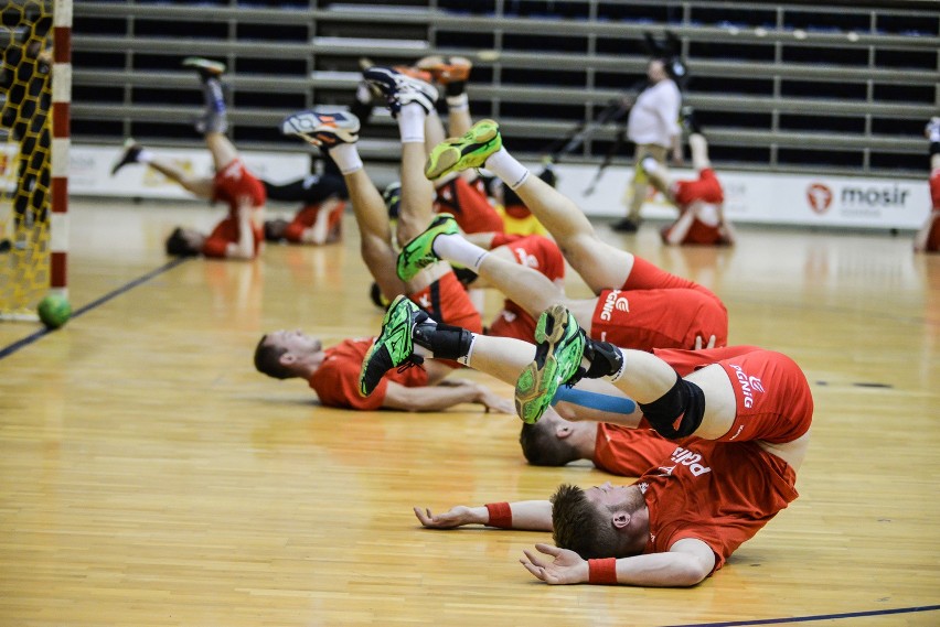 Trening reprezentacji w piłce ręcznej przed turniejem...