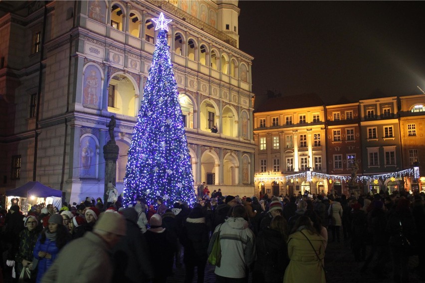 Świąteczne iluminacje w Poznaniu: Stary Rynek i okolice