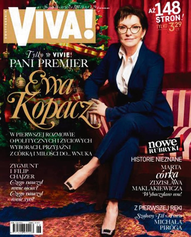 Premier Ewa Kopacz trafiła na okładkę „Vivy”