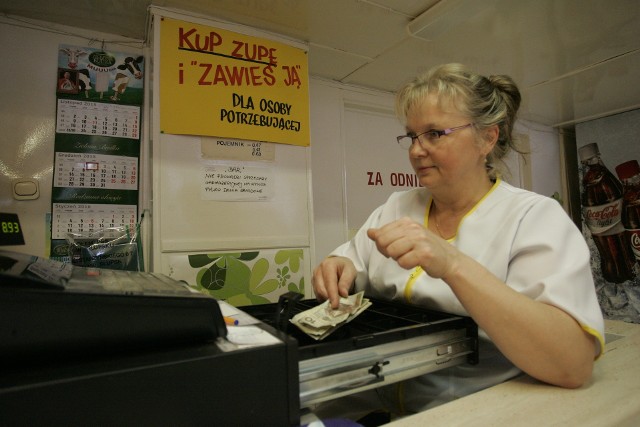 Od listopada ubiegłego roku do połowy marca w barze Poranek wydano w sumie ponad 7,5 tysiąca zawieszonych zup