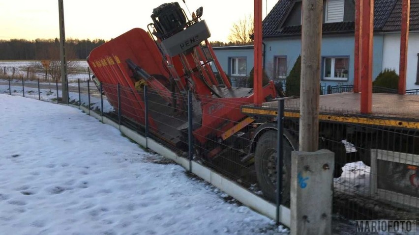 Kolizja w Laskowicach w gminie Lasowice Wielkie.