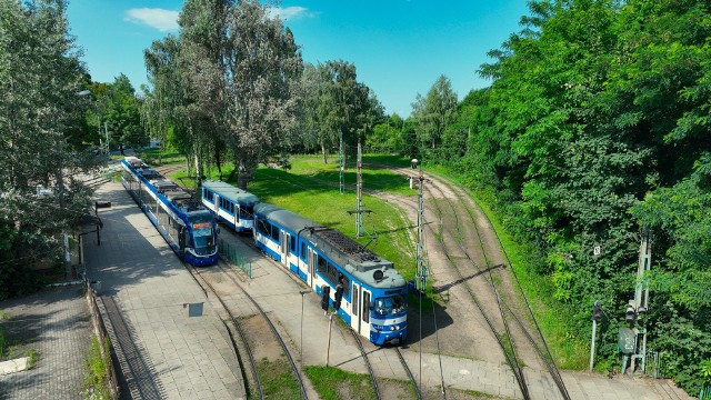 Pętla tramwajowa przy cmentarzu Grębałowskim