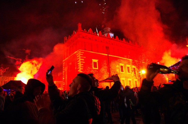 Powitanie Nowego Roku w Sandomierzu.