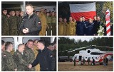Mariusz Błaszczak spotkał się z żołnierzami w Gruszkach przy granicy z Białorusią