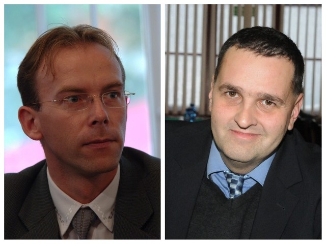 Piotr Barczak (z lewej) jest kandydatem PiS na prezydenta Zielonej Góry. Kandydatem tej partii na prezydenta Gorzowa Wlkp. jest Sebastian Pieńkowski.