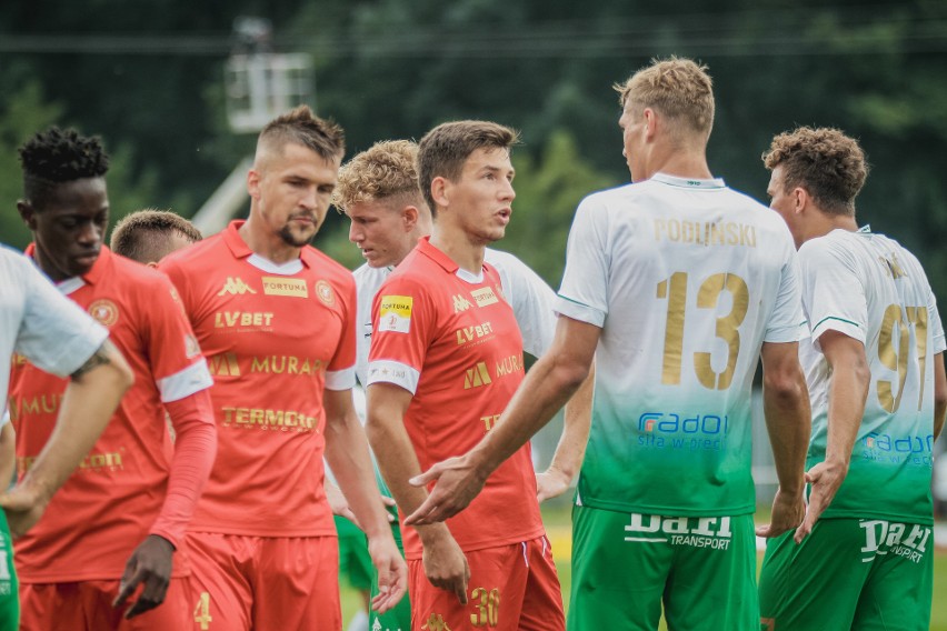 Fortuna 1 Liga. Karol Podliński, napastnik Radomiaka Radom w najlepszej jedenastce pierwszej kolejki Fortuna 1 Liga [ZDJĘCIA]