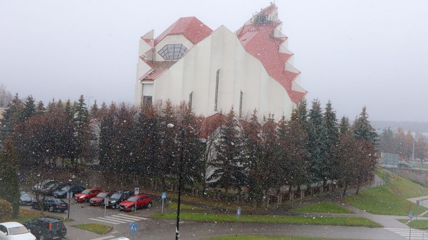 W regionie leży pierwszy w tym roku śnieg! Zobacz zdjęcia naszych Czytelników