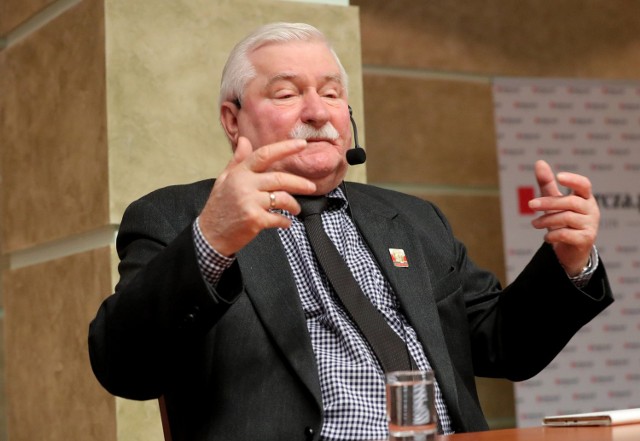 Lech Wałęsa podczas spotkania z mieszkańcami Szczecina kilka dni temu.