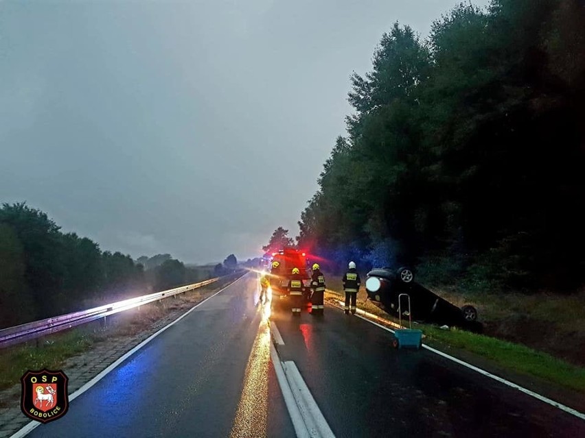 Wypadek na DK nr 25 koło Bobolic