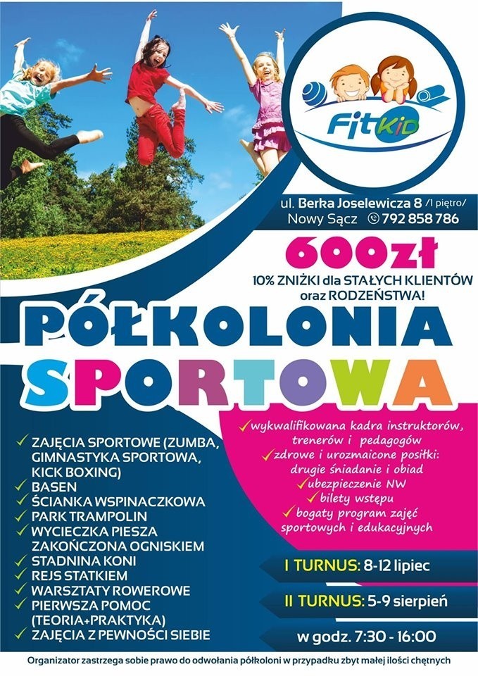 Zajęcia sportowe dla dzieci w planie, boxing, ścianka...