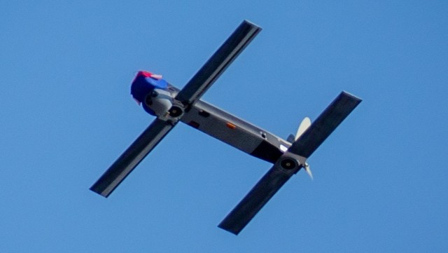 Sewastopol na okupowanym Krymie miał zostać zaatakowany przy użyciu dronów. Na zdjęciu dron AeroVironment Switchblade 300. Taki sprzęt otrzymali Ukraińcy ze Stanów Zjednoczonych.