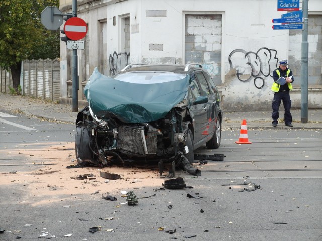 Wypadek na Gdańskiej w Łodzi. Nie jeżdżą tramwaje MPK