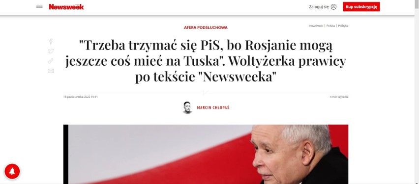 Atak "Newsweeka" trwał