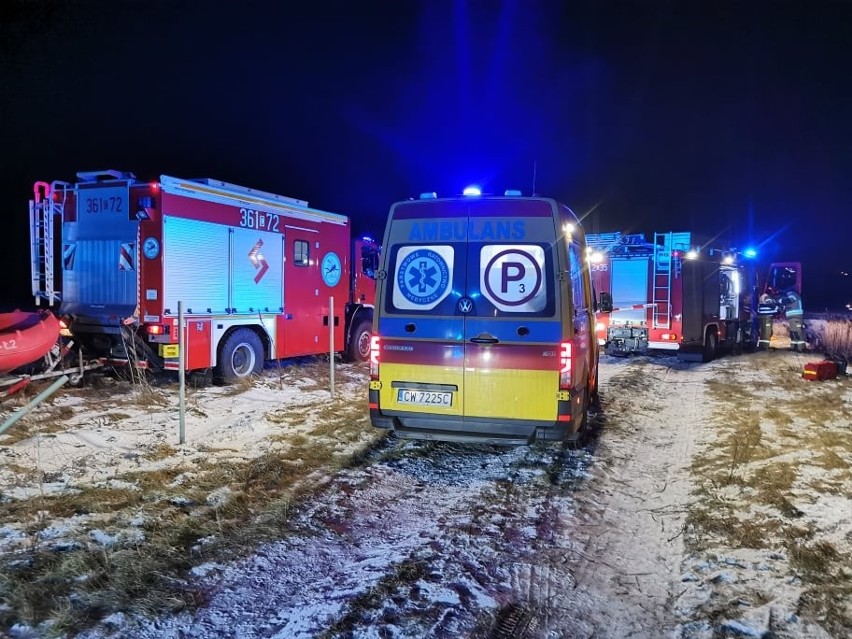 Dramatyczna akcja służb ratunkowych w miejscowości Grodztwo...