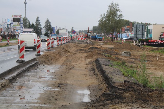 Trwa przebudowa ulicy Szczecińskiej w Koszalinie.