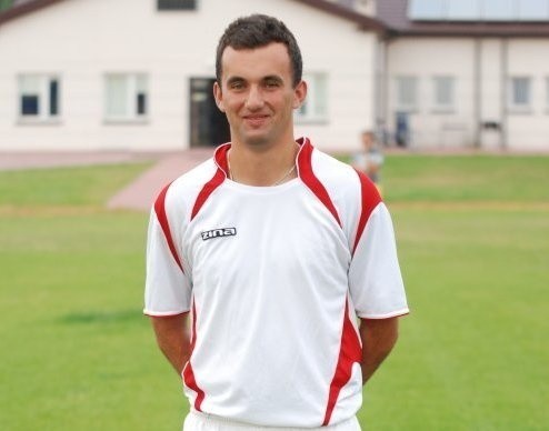 Łukasz Gołuch, zawodnik Partyzanta Radoszyce, strzelił bramkę z ostatnim meczu ze Zdrojem.