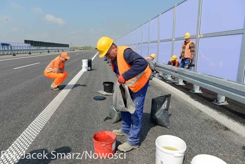 Autostrada A1 do Łodzi przed otwarciem