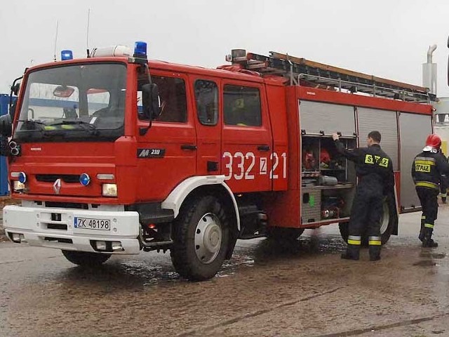 Strażacy z Koszalina gasili pożary traw.