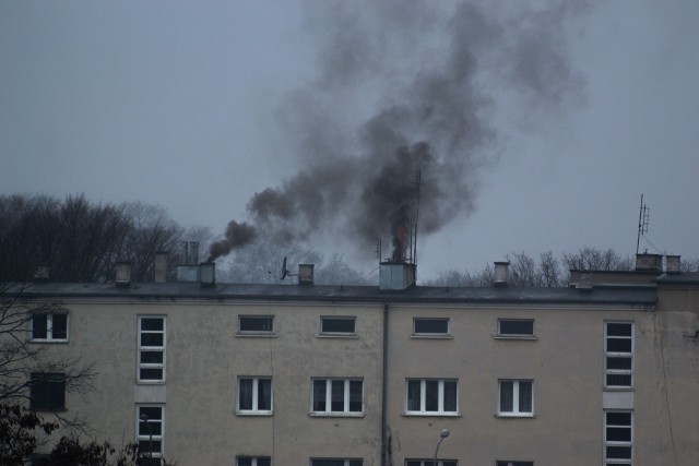 Straż miejska sprawdzi kilka pieców przy ul. Grabiszyńskiej, żeby sprawdzić, czym palą ich właściciele