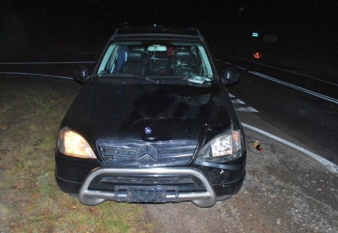 Dobrzyniewo Duże: Wypadek śmiertelny. Mercedes potrącił dwójkę pieszych (zdjęcia, wideo)