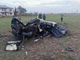 Śmiertelny wypadek w Łódzkiem. Na drodze krajowej nr 92 pod Kutnem zginęła kobieta ZDJĘCIA