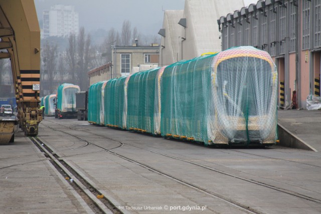 Gdynia. Tramwaje w porcie