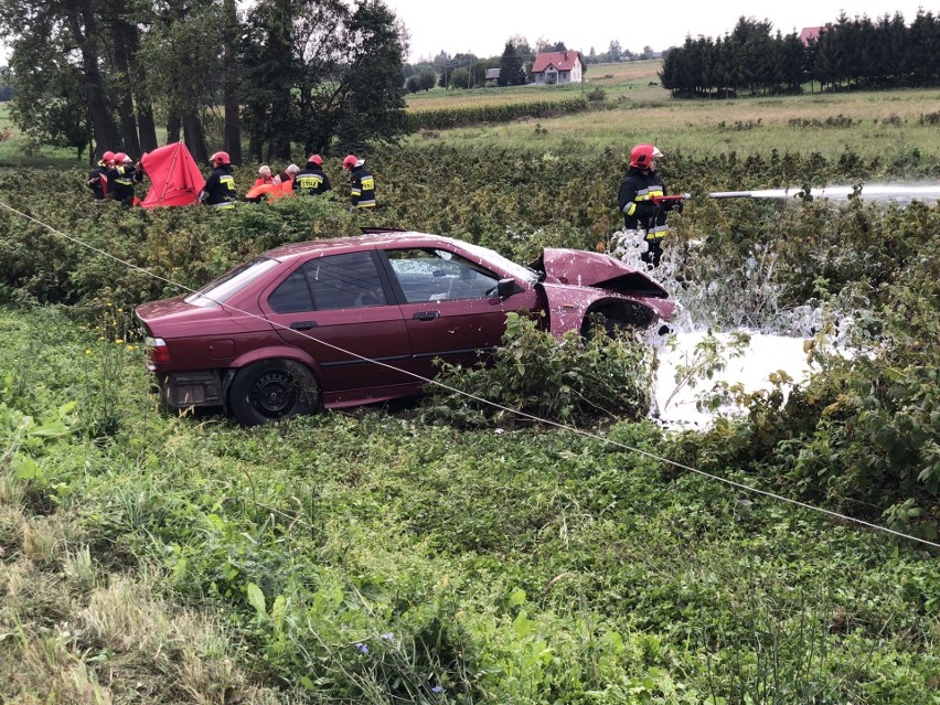 Śmiertelny wypadek w Strykowicach Górnych.