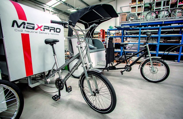 W Wałbrzychu powstają riksze typu cargo bikes oraz do przewożenia osób.