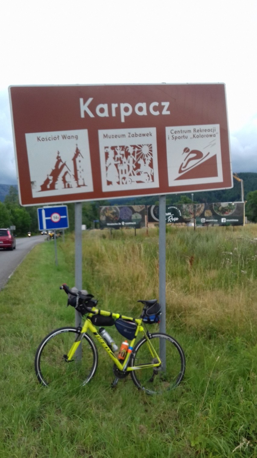 Rower dotarł do Karpacza.