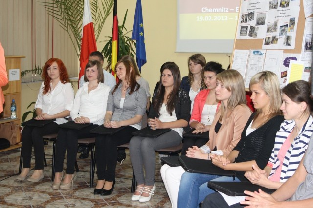 Uczniowie technikum opowiadali o pobycie w Niemczech.