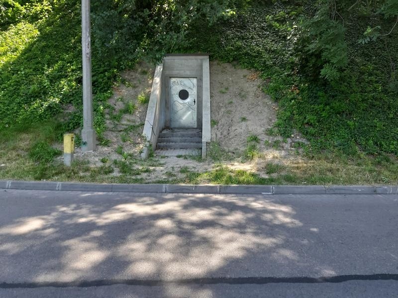 Wyjście z tuneli od strony ul. Zamkowej