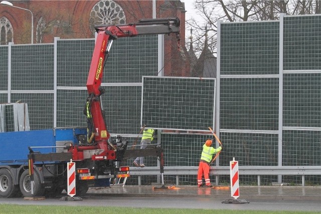 Nowe ekrany akustyczne staną pomiędzy węzłami Bydgoszcz Południe a Bydgoszcz Błonie.