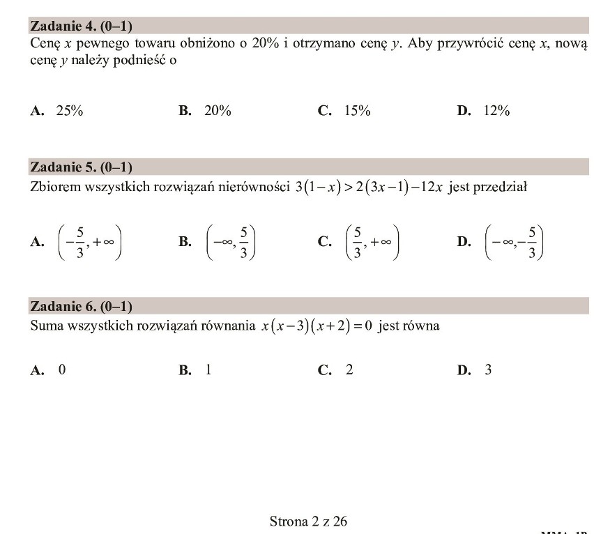 Zobacz zadania i odpowiedzi do arkusza z matury 2020 z...