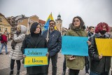 Rybnik solidarny się z Ukrainą. Mieszkańcy wyrazili jedność z Ukraińcami i potępili dążenia Rosji do konfliktu