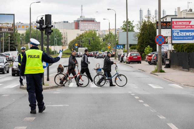 Jednym z elementów rywalizacji było kierowanie ruchem na skrzyżowaniu ulic Skłodowskiej Curie i Gajowej.