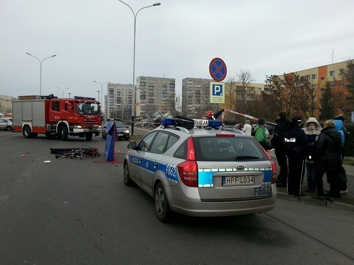 Tragiczny wypadek w Pabianicach - rowerzysta nie żyje