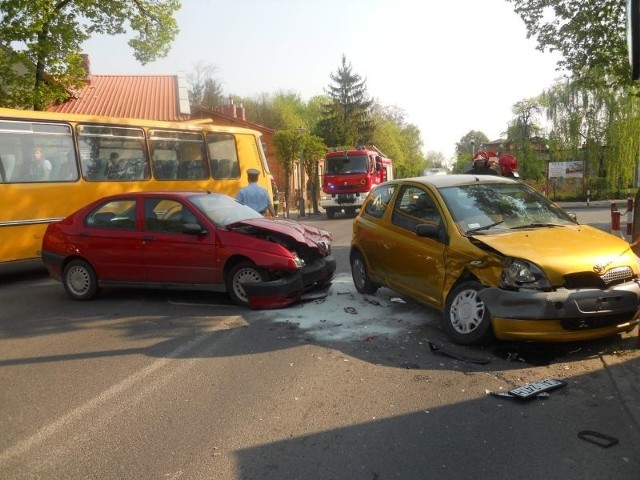 Wypadek na skrzyżowaniu ulic Kopernika i Narutowicza