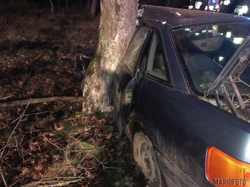 Wypadek na drodze Popielów - Lubienia.