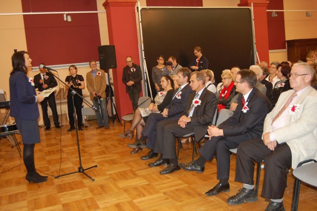 Uroczystość prowadziła Kamila Czechowska, dyrektor Muzeum Ziemi Szubińskiej