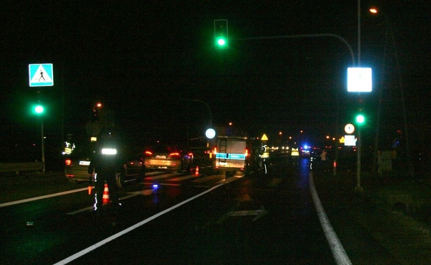Śmiertelny wypadek na "siódemce" w Jedlińsku (zdjęcia)