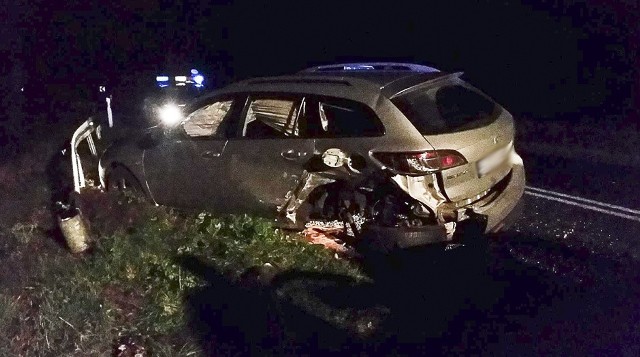 Auta zderzyły się koło Gorzupi, na drodze prowadzącej z Nowogrodu Bobrzańskiego do Żagania