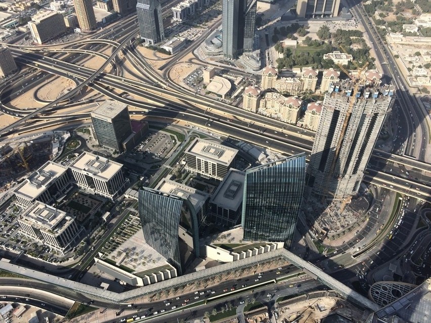Widok ze 124 piętra Burj Khalifa