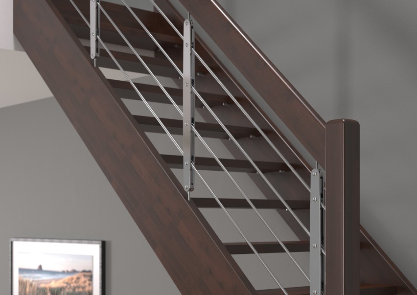 Metalowa balustrada
Jakie schody wybrać do małego wnętrza