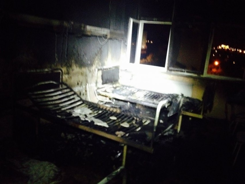 Pożar szpitala w Dąbrowie Górniczej: Paliła się sala na...