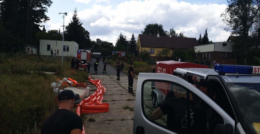 Działania strażaków w Scinawie