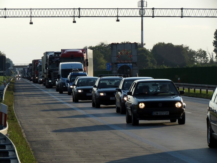 Wielki korek na A4. Autostrada w naprawie do końca lipca