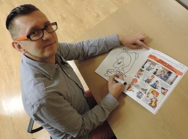Jarosław Wojtasiński jest rysownikiem i wielkim popularyzatorem twórczości Jerzego Wróblewskiego.