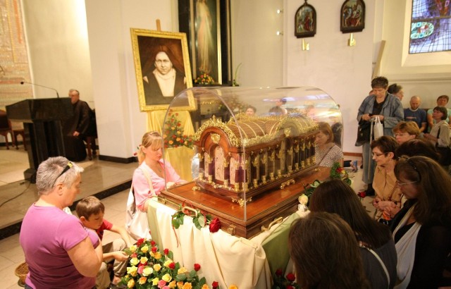 Relikwie świętej Teresy w kościele na Radogoszczu