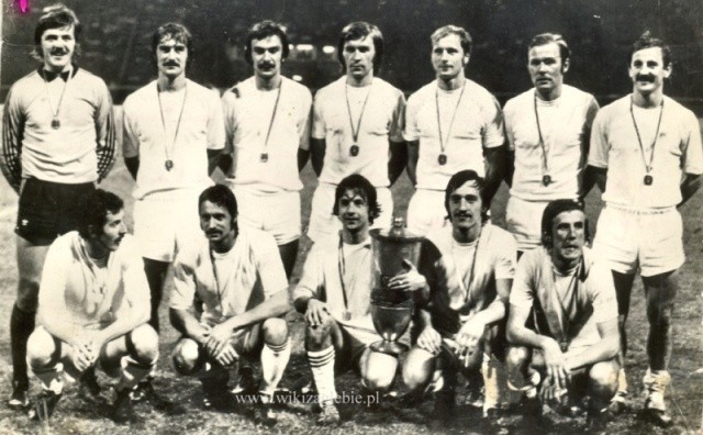 W finale Pucharu Polski w 1977 roku Zagłębie Sosnowiec...