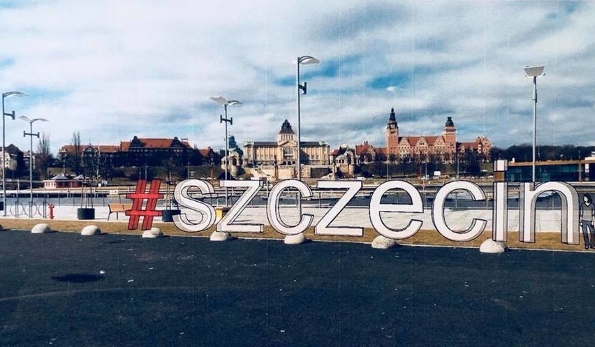 #Szczecin - wielki napis jako atrakcja turystyczna i ciekawe...